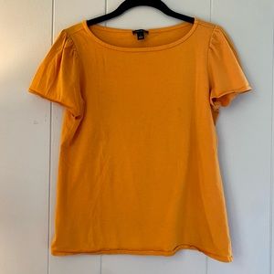 Ann Taylor cotton tee in tangerine